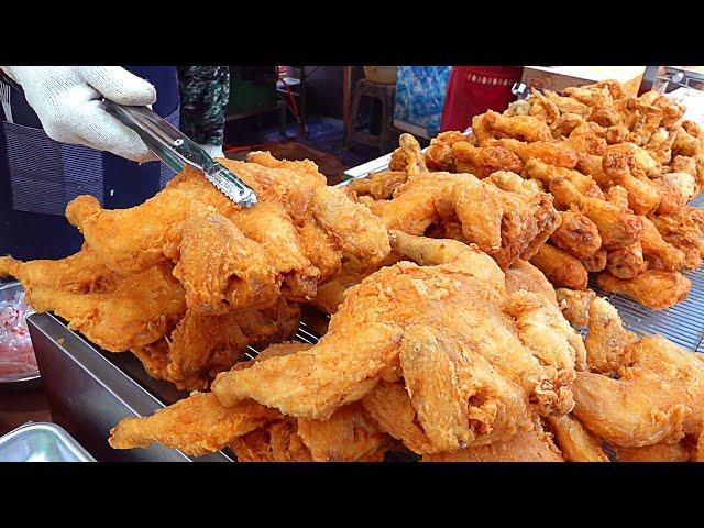 가마솥통닭 200 Chickens Sold Out Every Day?! Crispy Fried Chicken in Large Cauldrons - Korean street food