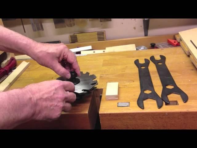 How to use Shopsmith Dado set up. First cut on PowerPro