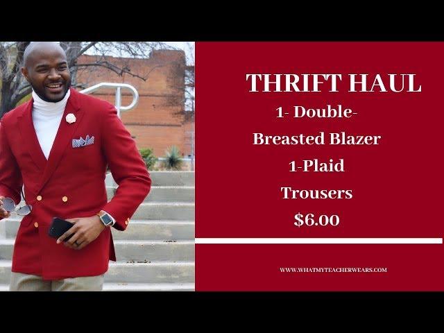 Goodwill Thrift Haul | DIY Alterations | Affordable Dapper Suit | Tailor Blazer | Lookbook