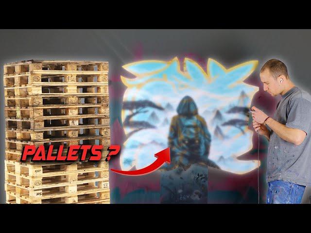 Turning A FREE Pallet Into A $3000 Artwork ! (DIY)