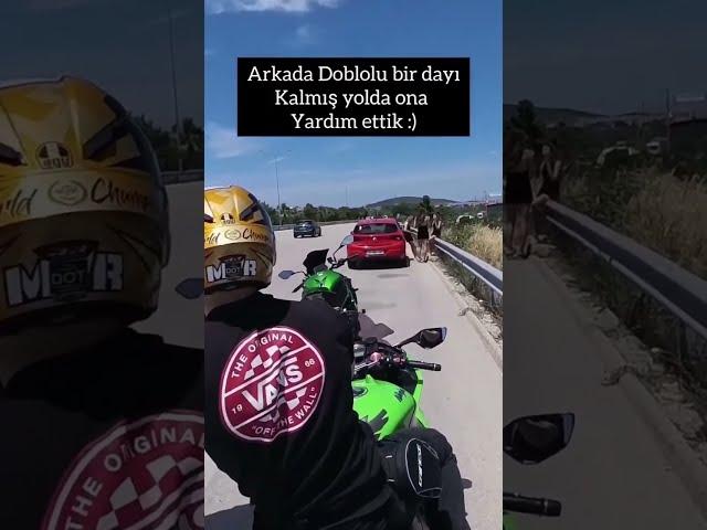 Motorcular yolda kalanlara her zaman yardım eder..️@ikitekerikigezgin