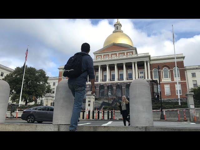 Massachusetts State House tour 闲逛议会大厦，遇见可爱白柴