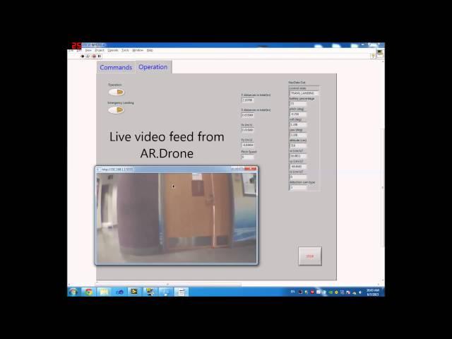 Development of an Autonomous UAV for Indoor Surveillance System with LabVIEW