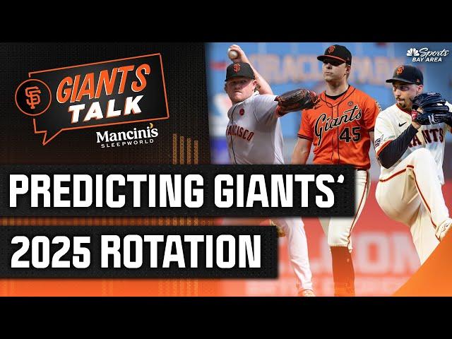 Predicting possible Giants starting rotation for 2025 season | NBC Sports Bay Area