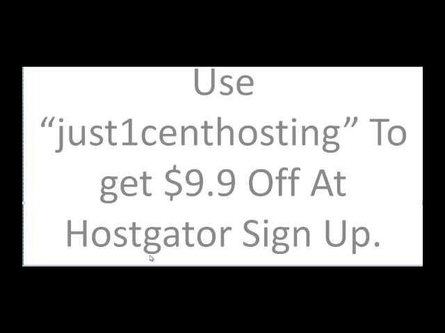 Hostgator 1 Cent Coupon Code From Hgcarjd.com