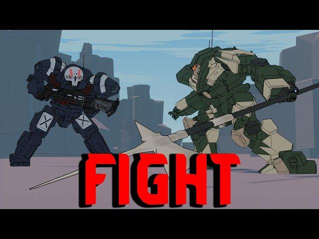 Banshee Vs Atlas | MechWarrior Fight Animation