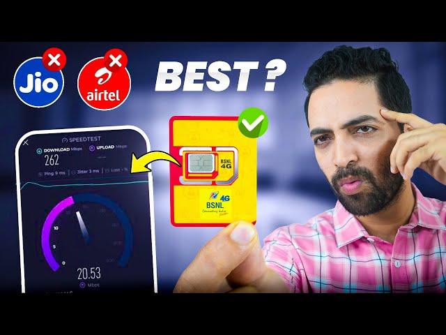 BSNL New 4G Sim Testing - Better Than Jio & Airtel?? | My Experience !