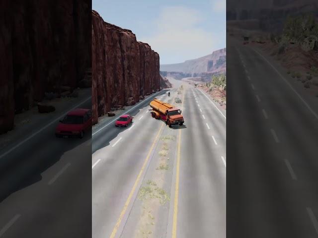 Realistic Highway Car Crash #84 - BeamNG.Drive