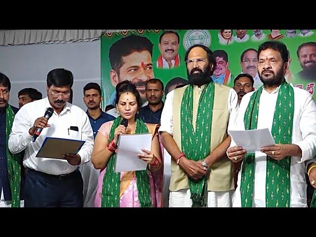 Chekolekar Lakshmi, Srinivas Taking Oath as CHAIRMAN National Agriculture Market Committee, Hyd