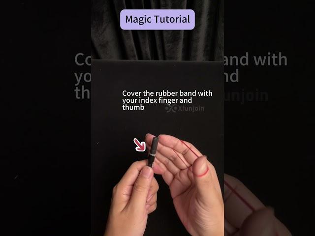 Easy to Learn Rubber Band Magic Trick For Everyone #magic #magictrick #magictutorials #learningmagic