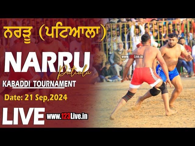 (Live) Narru (Patiala) Kabaddi Tournament 21-09-2024/www.123Live.in