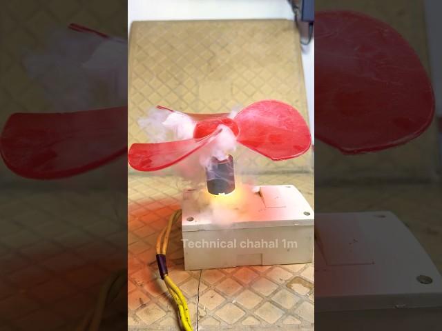 ️crazy experiment 12v motor vs 220 electricity #experiment #electrical #science