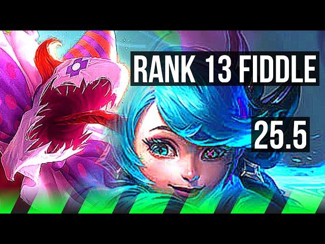 FIDDLESTICKS vs GWEN (JGL) | Rank 13 Fiddle | KR Master | 25.5