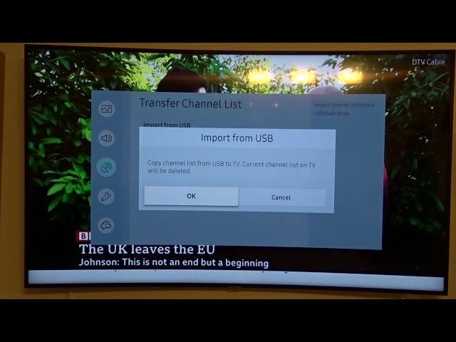 SAMSUNG SMART TV Channel List Import and Export