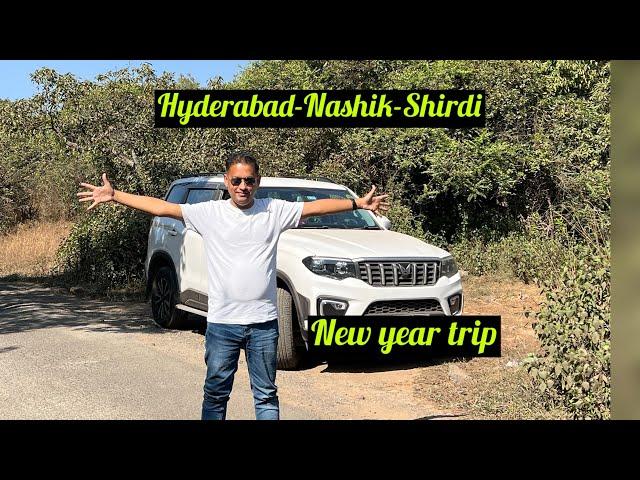 New Year Trip. Pehla Episode | Hyderabad - Nashik - Shirdi #youtuber #mahindrascorpion #mahindra #yt