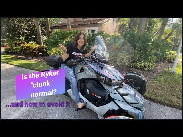 Is the Ryker "Clunk" Normal? (and how to avoid it)