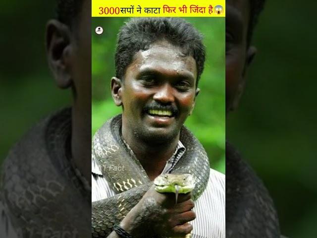 3000 सापो ने काटा फिर भी कुछ नहीं हुआ । Vava Suresh ️ #shorts @A1 Fact #viral