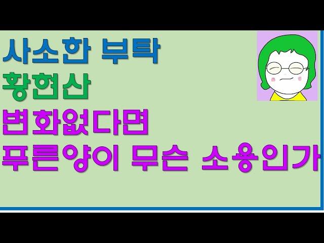 [공기의책읽기] 사소한 부탁, 황현산, 난다, 변화없다면 푸른양이 무슨 소용인가