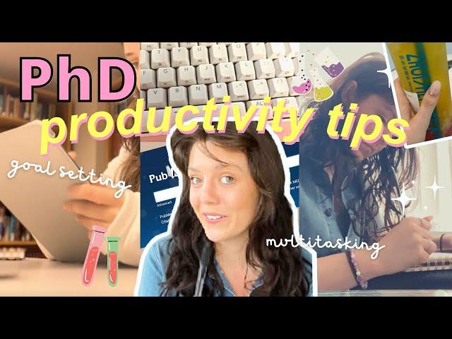 PHD PRODUCTIVITY SECRETS // GRADUATE SCHOOL PRODUCTIVITY TIPS // COLLEGE PRODUCTIVITY HACKS