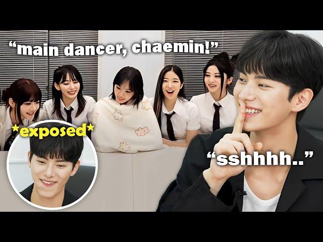 Chaemin didn't expect Le sserafim to *tease* him like this (Eunchae exposed him)