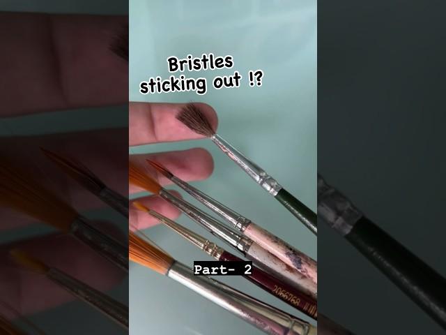 Paintbrush bristle sticking out ?? Tips and tricks-part-2. #arthacks #arttipsandtricks  #artisttips