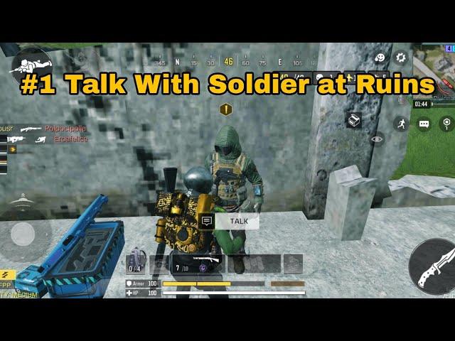 Talk With Soldier at Ruins Area in Alcatraz Map Cod Mobile 2024