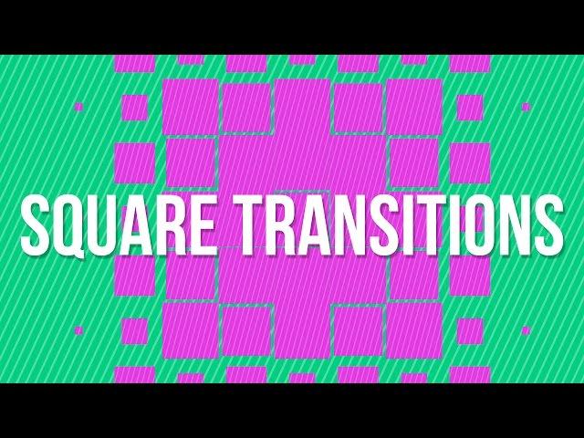 How to Create Square Transitions in After Effects Tutorial