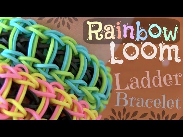 RAINBOW LOOM : Ladder Bracelet - How To | SoCraftastic