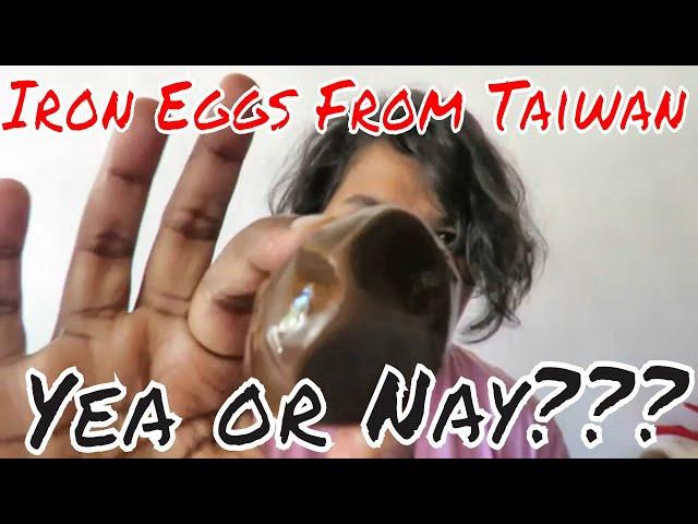 Trying Black Eggs From Taiwan /The Biggest Quail Eggs Ever/ Iron Eggs From Taiwan