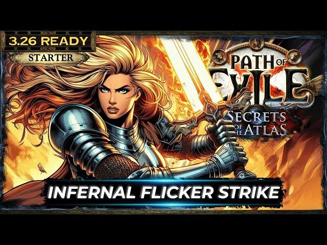 [PoE 3.26] STARTER SCION BUILD - FLICKER STRIKE - PATH OF EXILE SECRETS OF THE ATLAS - POE BUILDS