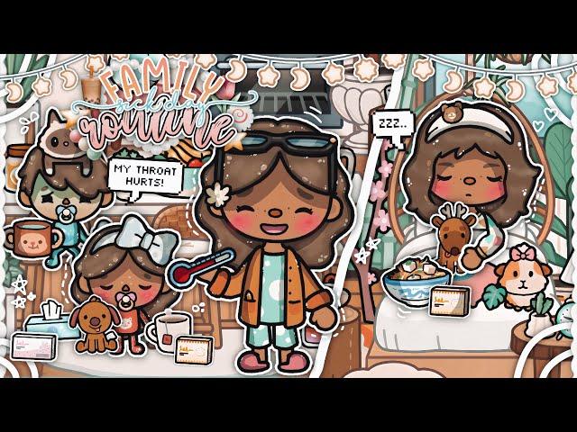 Family *SICK DAY* Routine  || *VOICED* || Toca Boca Life World Roleplay 🪷₊ ꒱ ⌒