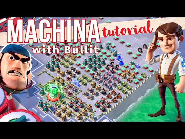 MACHINA with BULLIT tutorial  how to solo Machina STEP by STEP / attack strategy // BOOM BEACH