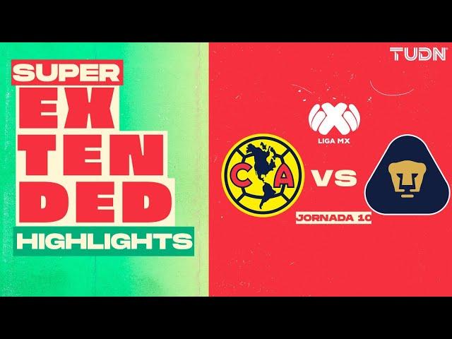 SUPER EXTENDED HIGHLIGHTS | América vs Pumas | Liga Mx -AP2024 - J10 | TUDN