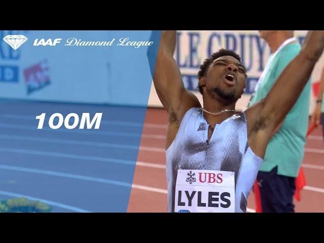 Noah Lyles overpowers Justin Gatlin to win the 100m sprint in  Zurich - IAAF Diamond League 2019