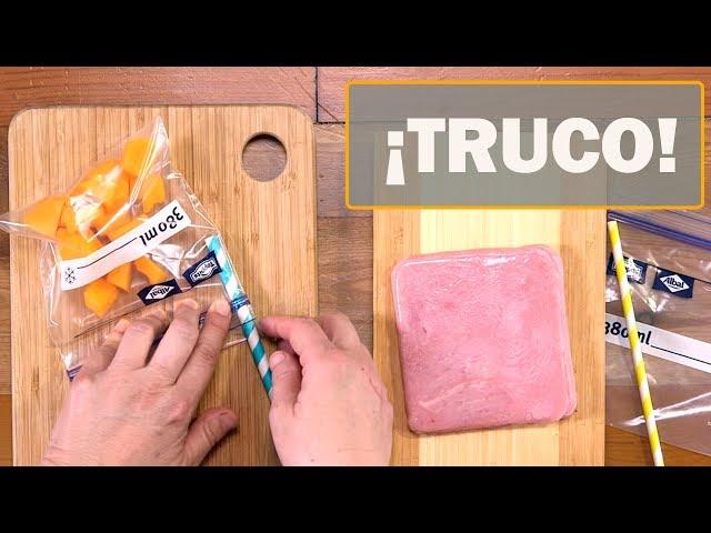 ¿Sabes cómo ENVASAR AL VACÍO de forma casera? | ¡Truco muy fácil y rápido!