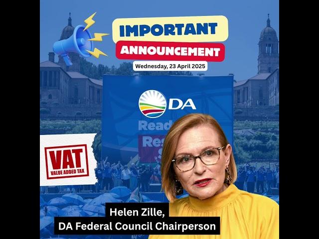 DA confirms VAT hike settlement talks with Finance Minister