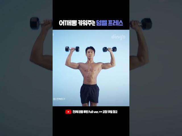 넓은 어깨 근육 펌핑 어떻게 해요? 덤벨 프레스로 어깨뽕 만들기
