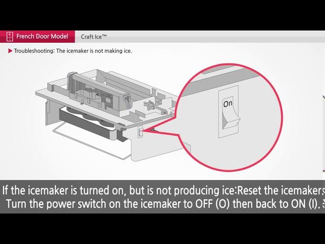 [LG Refrigerators] Troubleshooting Craft Ice Maker Not Making Ice