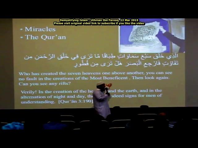 Uthman Ibn Farooq - Why are you a muslim