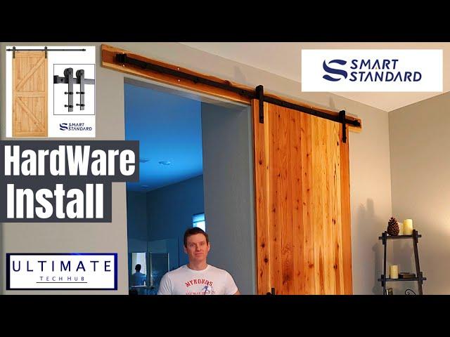 SMARTSTANDARD 8FT HEAVY DUTY BARN DOOR HARDWARE – INSTALLATION