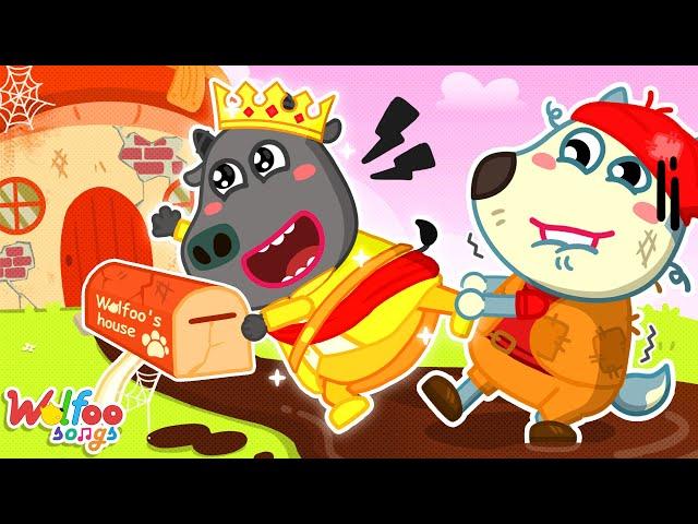 No, I Don't Want to Move Away!  Rich vs Broke Friends Song  Wolfoo Nursery Rhymes & Kids Songs