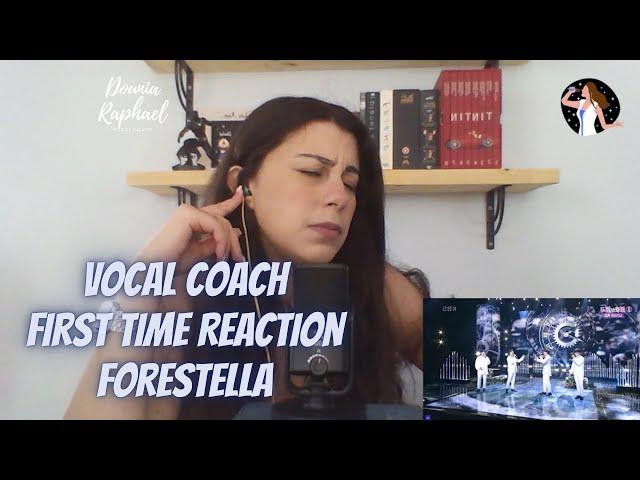 VOCAL COACH FIRST TIME REACTION 포레스텔라 Forestella - SCARBOROUGH FAIR