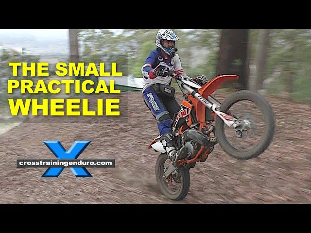 How to do small practical wheelies on dirt bikes ∣ Cross Training Enduro