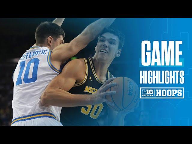 Michigan at UCLA | Highlights | Big Ten Men's Basketball | 01/07/2025