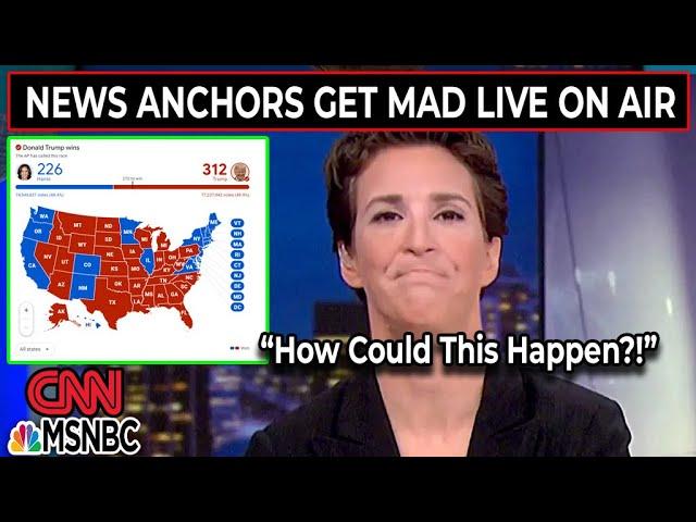 Election Night Media Meltdown Over Donald Trump Winning Compilation