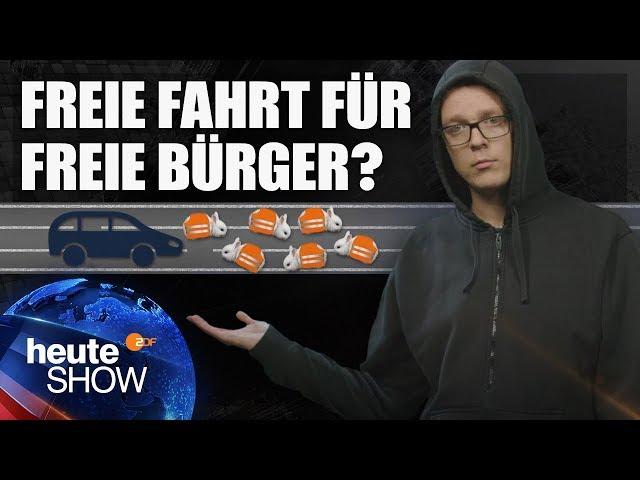 3 Gründe, warum ein Tempolimit überhaupt keinen Sinn ergibt (Nico Semsrott) | heute-show