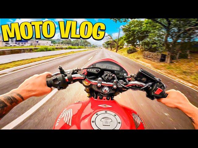 MOTO VLOG COM MINHA HORNET NOVA !!! 