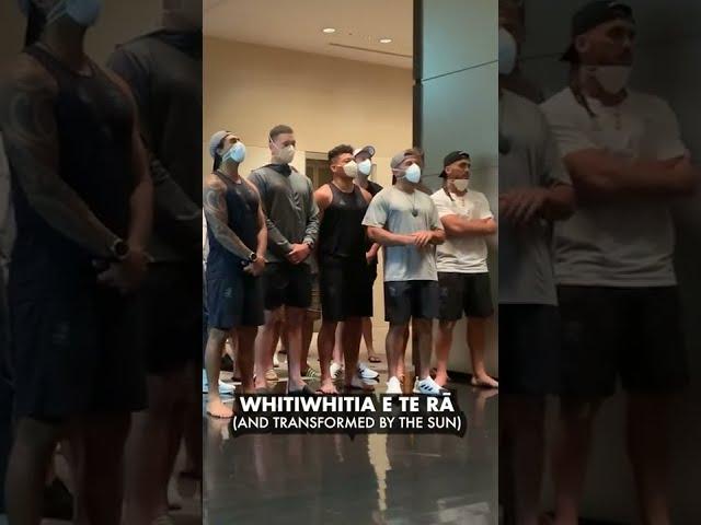 All Blacks Sevens sing waiata Purea Nei