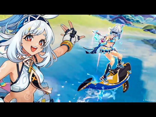 Mualani Gameplay & Mualani  Skill Showcase  | Genshin Impact 5.0 New Character