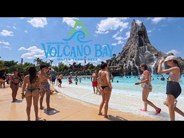 Volcano Bay Universal Orlando | 2024 4K60fps Complete Walkthrough Tour and Overview